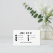 Aangepaste verbinding met ons Visitekaartje (Staand voorkant)