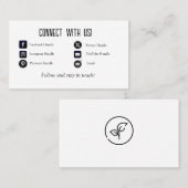 Aangepaste verbinding met ons Visitekaartje (Voorkant / Achterkant)