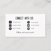 Aangepaste verbinding met ons Visitekaartje (Voorkant)