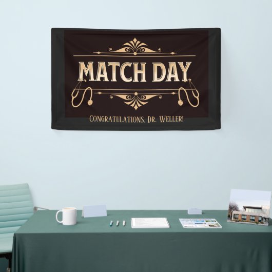 Aangepaste Verblijfplaats Match Day Toekomstige Do Spandoek (Beurs)