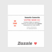 Aangepaste verbonden deurbel sticker (Vel)
