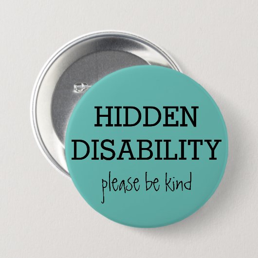 Aangepaste verborgen handicaps ronde button 7,6 cm (Voorkant /achterkant)