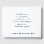 Aangepaste verdieping in Bossen sympathie bedankt Gastenboek (Achterkant)