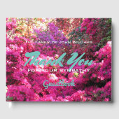 Aangepaste verdieping in Bossen sympathie bedankt Gastenboek (Voorkant)