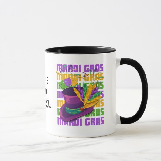 Aangepaste veren voor hoed MARDI GRAS Mok (Rechts)