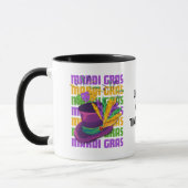 Aangepaste veren voor hoed MARDI GRAS Mok (Links)