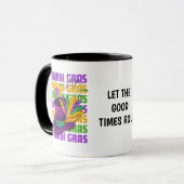 Aangepaste veren voor hoed MARDI GRAS Mok (Voorkant links)