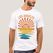Aangepaste Verenigde Staten Stad Staat Geografie R T-shirt (Voorkant)