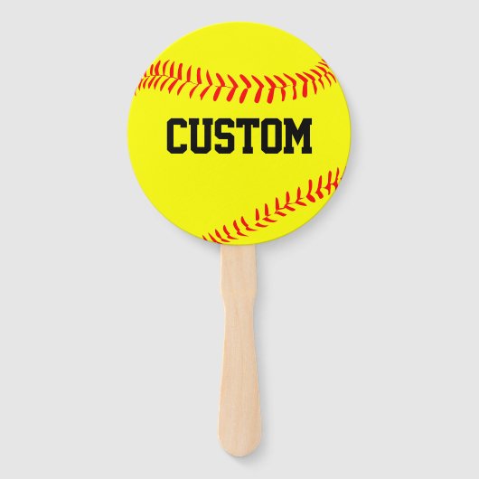 Aangepaste verfklep met Softball-ventilatoren voor Handwaaier (Voorkant)