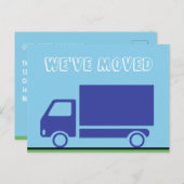 Aangepaste verhuisaankondiging voor verhuiswagen v aankondigingskaart (Voorkant / Achterkant)