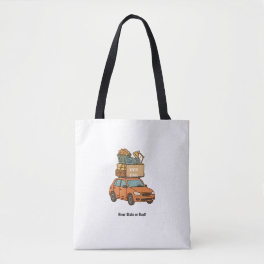 Aangepaste verhuizing naar de universiteit tote bag (Voorkant)