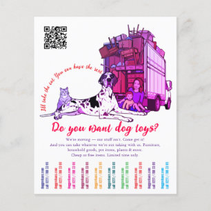Aangepaste verhuizing & opruiming Leuke ontwerpen Flyer