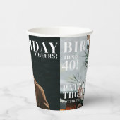 Aangepaste Verjaardag 40e Party Magazine Hoesje Ch Papieren Bekers (Links)