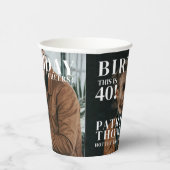 Aangepaste Verjaardag 40e Party Magazine Hoesje Ch Papieren Bekers (Rechts)