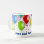 Aangepaste Verjaardag Ballon Mok (Voorkant links)