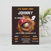 Aangepaste verjaardag Baseball Voor jongen Kaart (Staand voorkant)