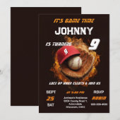 Aangepaste verjaardag Baseball Voor jongen Kaart (Voorkant / Achterkant)