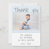 Aangepaste verjaardag Bedankt Foto kaart (Voorkant)