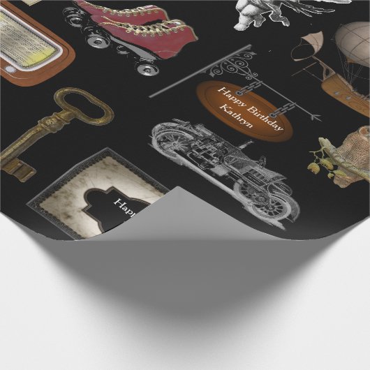 Aangepaste  verjaardag cadeaupapier (Hoek)