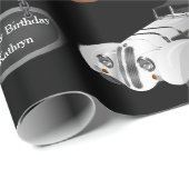 Aangepaste  verjaardag cadeaupapier (Rol Hoek)