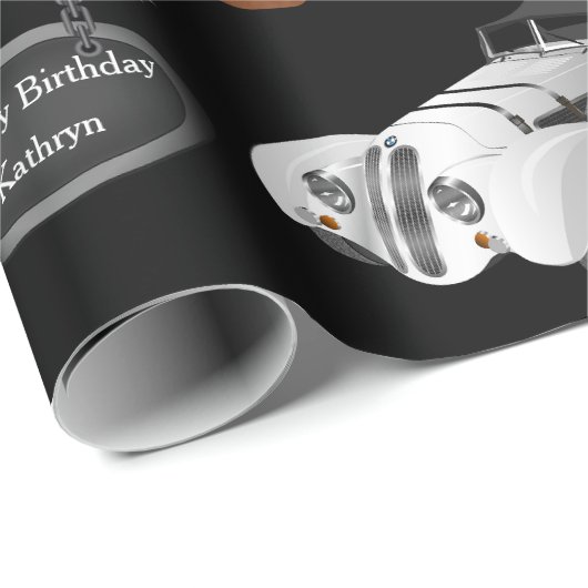 Aangepaste verjaardag cadeaupapier (Rol Hoek)