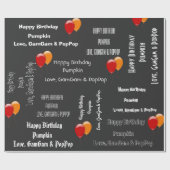 Aangepaste verjaardag cadeaupapier (Vlak)