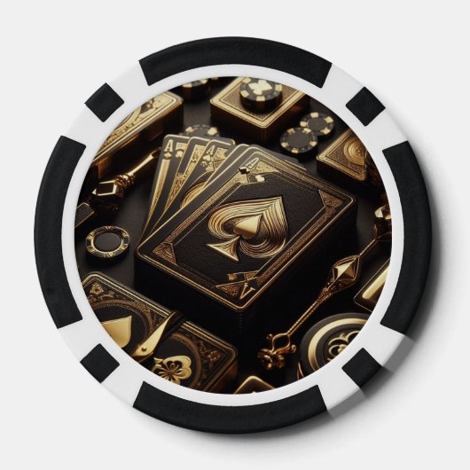 Aangepaste verjaardag Casino Spel Nacht Poker Chips (Achterkant)