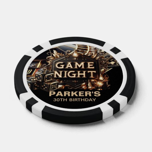 Aangepaste verjaardag Casino Spel Nacht Poker Chips (Enkel)