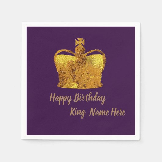 Aangepaste Verjaardag Cocktail servet (Voorkant)