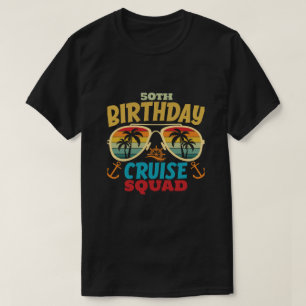 Aangepaste verjaardag Cruise Squad Groep Matching T-shirt