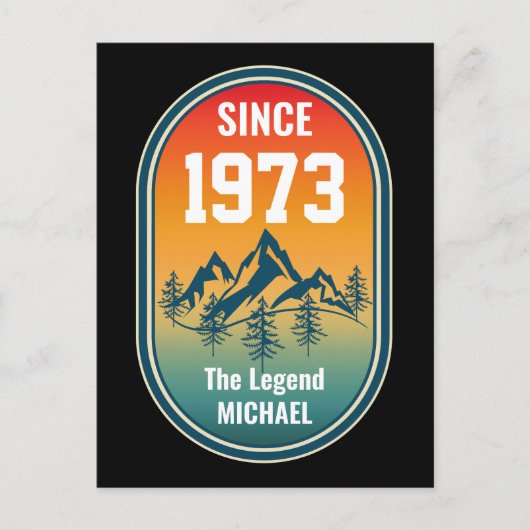  aangepaste verjaardag de legende bergstijl briefkaart (Voorkant)