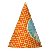 Aangepaste Verjaardag Dinosaurus Triceratops Elke  Feesthoedjes (Links)