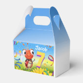 Aangepaste Verjaardag Feestdoos jongen 7 jaar Lil’ Bedankdoosjes (Achterkant)