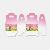 Aangepaste Verjaardag Feestdoos meisje 4 jaar Lil’ Bedankdoosjes (Uitgevouwen)