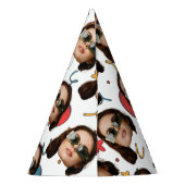 Aangepaste Verjaardag, Foto, Gezicht, Patroon, Par Feesthoedjes (Achterkant)