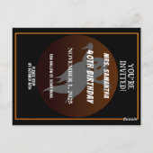 AANGEPASTE VERJAARDAG GEAST HALLOWEEN FEestVierING Briefkaart (Achterkant)