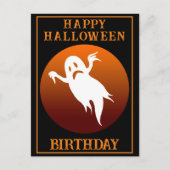 AANGEPASTE VERJAARDAG GEAST HALLOWEEN FEestVierING Briefkaart (Voorkant)