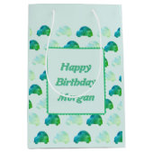 Aangepaste Verjaardag Gift Bag – Waterverf Car Pat Medium Cadeauzakje (Voorkant)