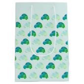 Aangepaste Verjaardag Gift Bag – Waterverf Car Pat Medium Cadeauzakje (Achterkant)