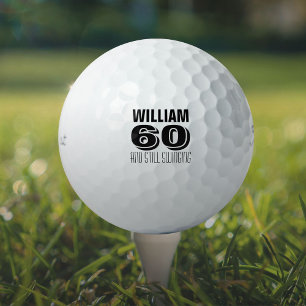 Aangepaste verjaardag golfer Slaat nog steeds Golfballen