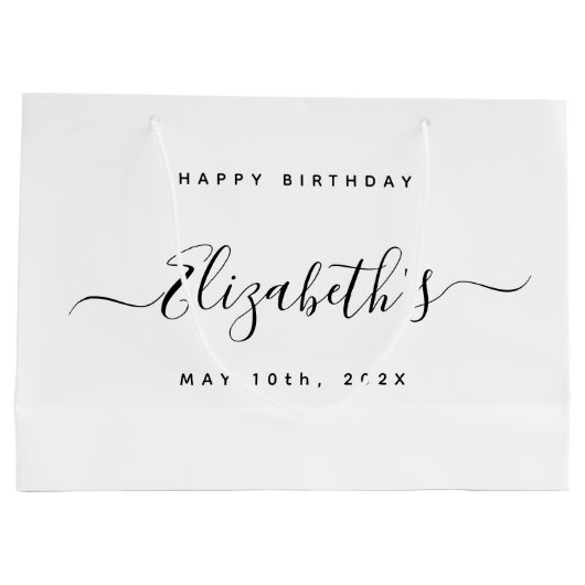 Aangepaste verjaardag groot cadeauzakje (Achterkant)