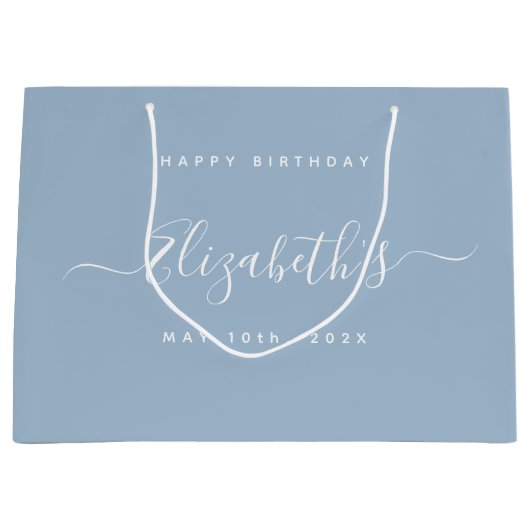 Aangepaste verjaardag groot cadeauzakje (Voorkant)