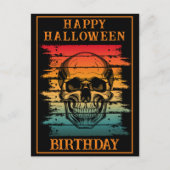 AANGEPASTE VERJAARDAG HALLOWEEN FEEST VIERING BRIEFKAART (Voorkant)