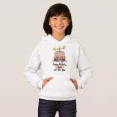 Aangepaste Verjaardag Hoodie voor Kinderen - Schat (Voorkant volledig)