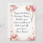 Aangepaste Verjaardag Kaart - Gepersonaliseerde Gr (Achterkant)