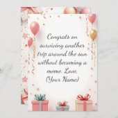 Aangepaste Verjaardag Kaart - Gepersonaliseerde Gr (Voorkant / Achterkant)