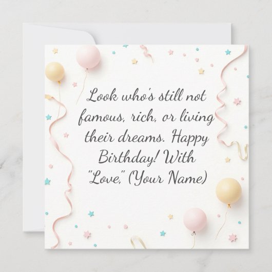 Aangepaste Verjaardag Kaart – Persoonlijke Groet (Voorkant)