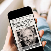 Aangepaste Verjaardag Krant Magazine Hoesje Kaart