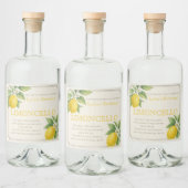 Aangepaste Verjaardag Limoncello Fles Label Likeurfles Etiket (Flessen)