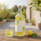 Aangepaste Verjaardag Limoncello Fles Label Likeurfles Etiket